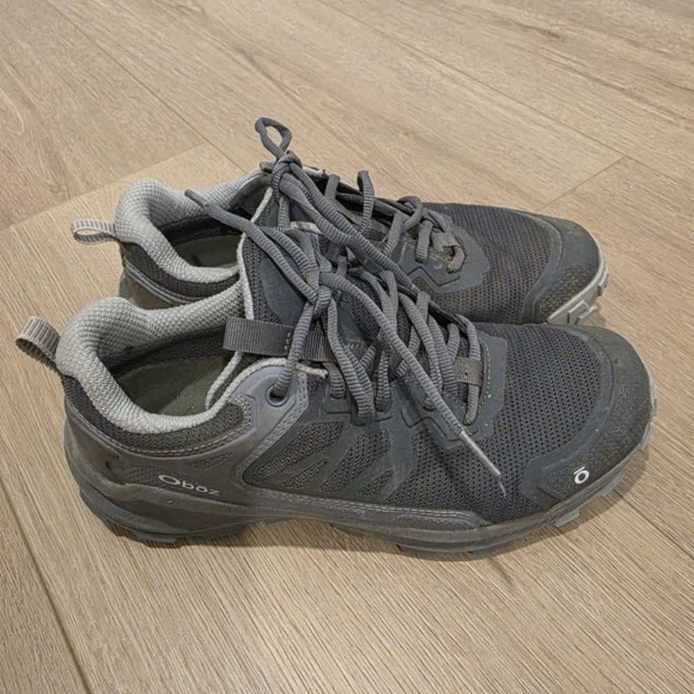 Oboz Katabatic Low B-DRY Women's Hiking Shoes Sz 8 Dark Mineral Purple Gray‎